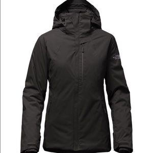 Black north face snowboard jacket