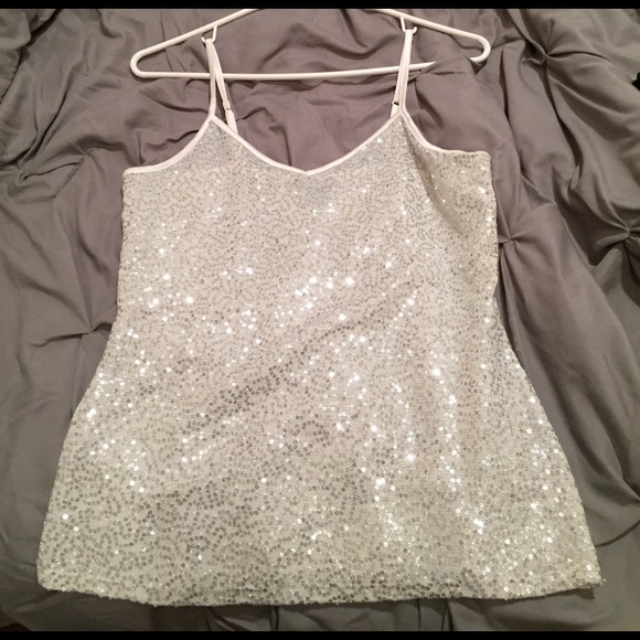 Express Sequined Camisole/Tank Top - Picture 2 of 4