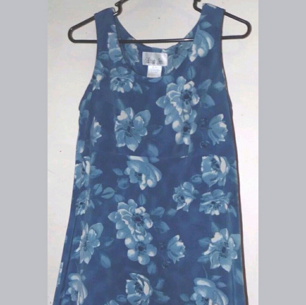 Blue Floral Dress by Lisa Jo Size 9/10