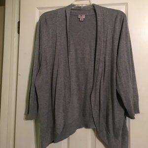 Gray cardigan