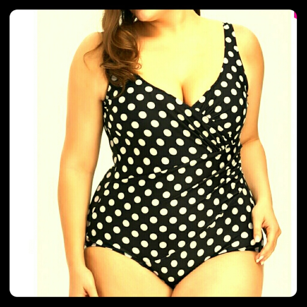 Polka Dot One Piece Swimsuit