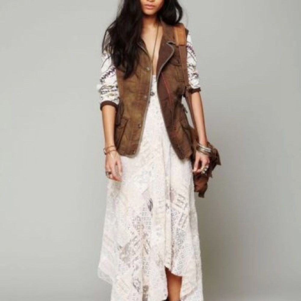 Free People Bohemian Cargo Jacket