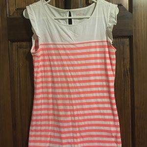 Lilly Pulitzer orange stripe tank top