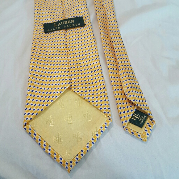 Lauren by Ralph Lauren 100% silk tie hand finished - Picture 3 of 3