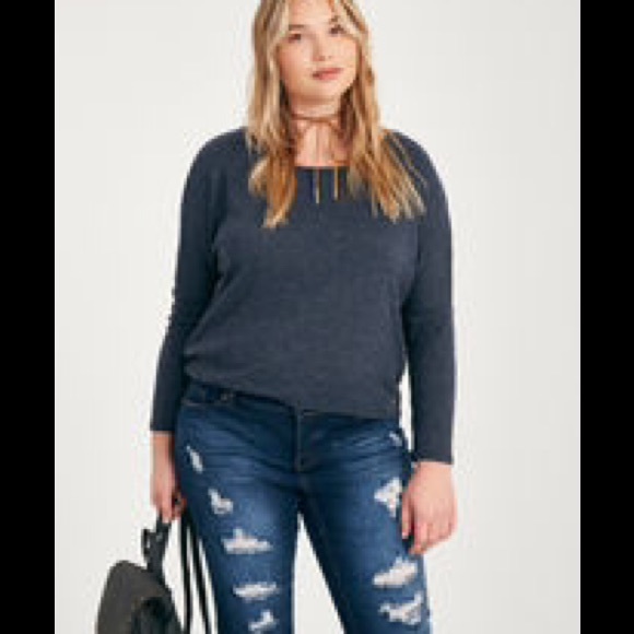 Zenobia Sweaters - Rib-Knit Zip-Back Pullover