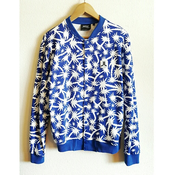 🌴SOLD🌴 WESC fleece varsity bomber jacket - Picture 2 of 5