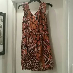 Forever 21 Tribal pink and navy dress size L Forever 21 Tribal pink and navy dress size L