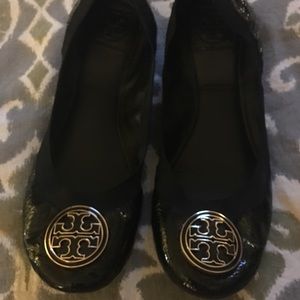 Black Tory Burch Caroline Flats Size 11