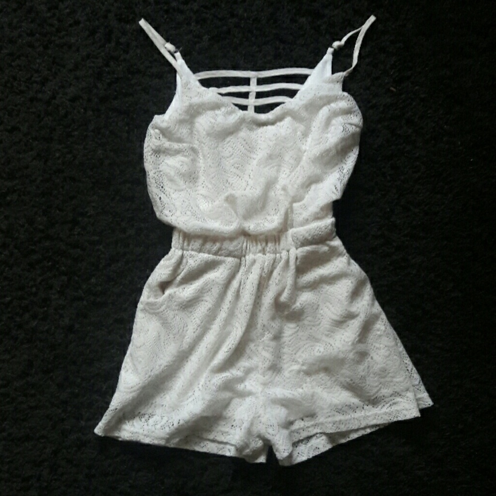 Caged Back Romper