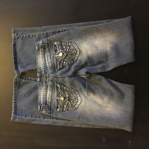 Size 3 Jeans with sequins on back pocket!