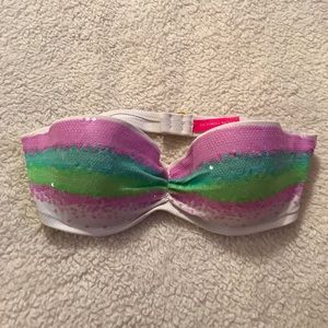 Victoria's Secret Sequin PushUp Bandeau Bikini Top
