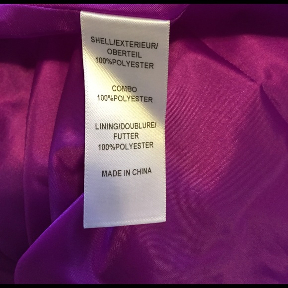 Adrianna Papell Purple Sparkle Ball Gown - Picture 8 of 8