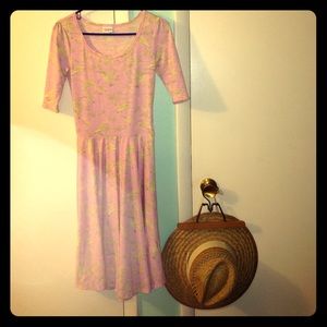 XS LuLaRoe Nicole in hummingbird pattern