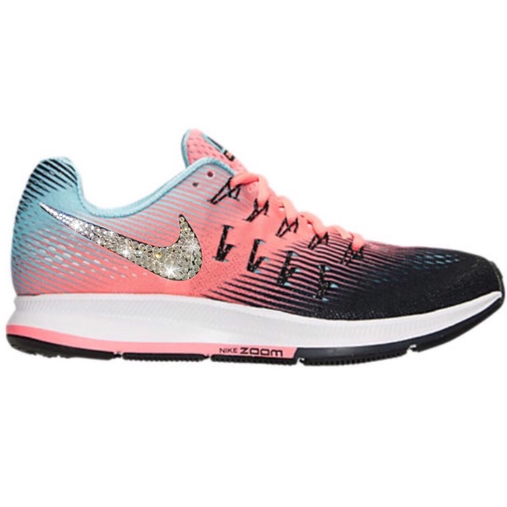 Bling Nike Air Zoom Pegasus 33 Shoes w/ Swarovski - Picture 1 of 1