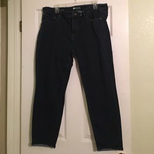 Dark Denim Skinny Capri
