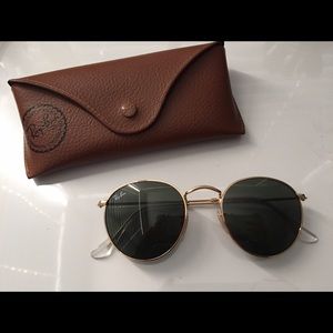 Ray Ban Round Metal Sunglasses
