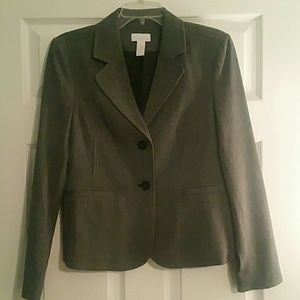 Charter Club Black Fitted Blazer Jacket