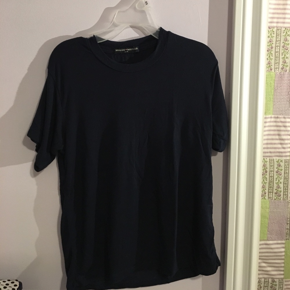 Dark blue crop top
