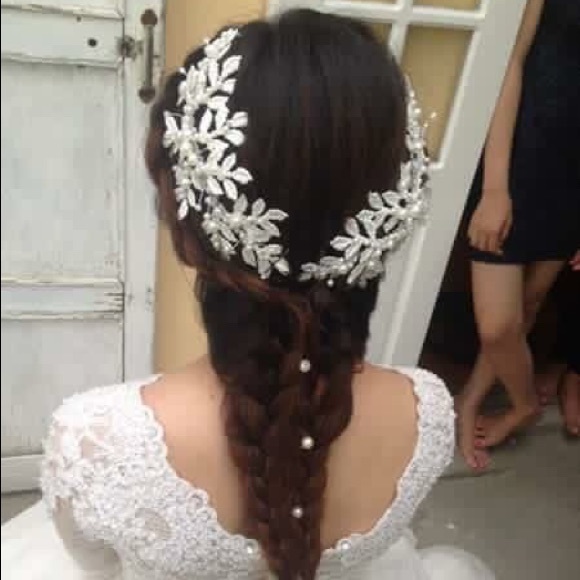 Handmade bridal hair clips