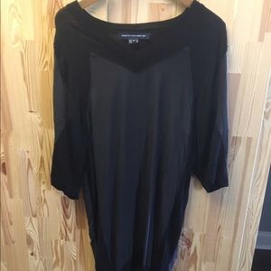 French Connection silk embellished dolman dress