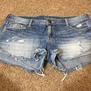 Distressed Jean Shorts