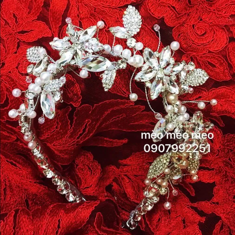 Handmade bridal headband