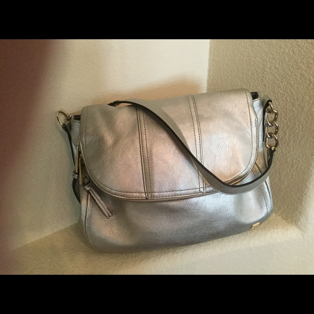 Silver Shoulder Bag