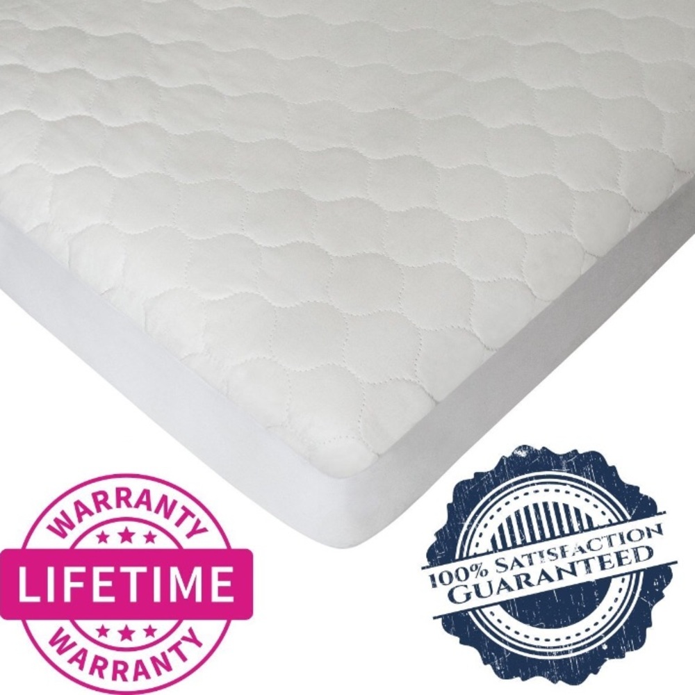 Organic Cotton Quilted Fitted Waterproof Crib Pad
