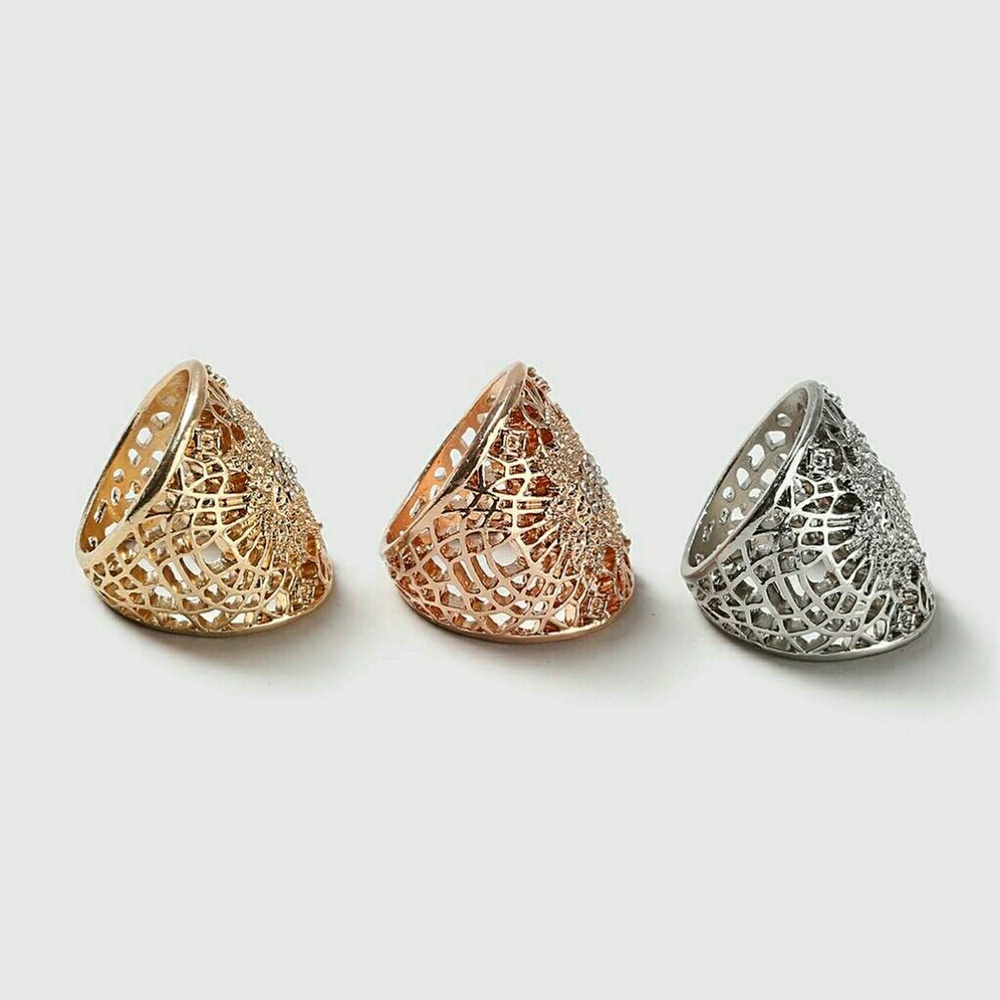 TopShop | Filigree Shield Ring Pack - Picture 2 of 5