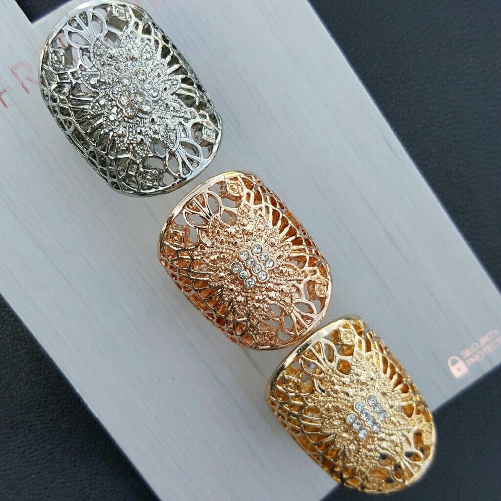 TopShop | Filigree Shield Ring Pack - Picture 4 of 5
