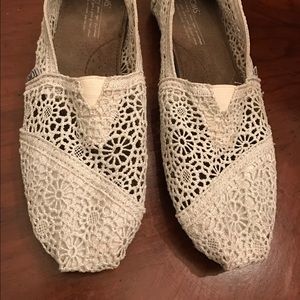 Toms crochet sz 7.5 Neiman Marcus Exclusive