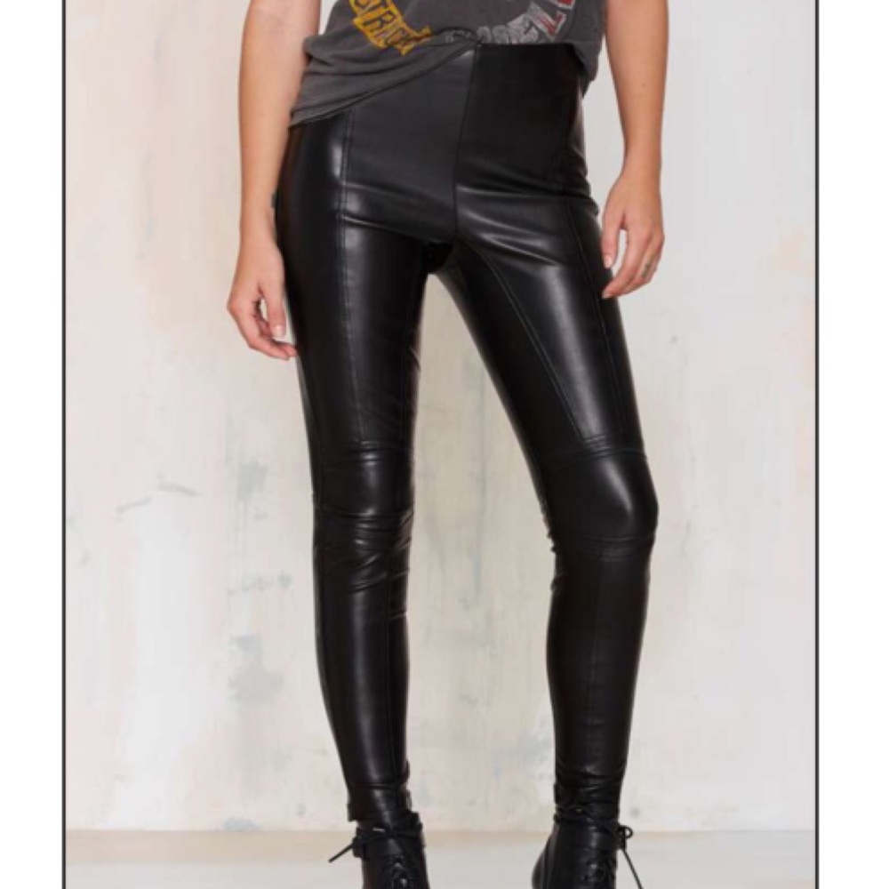 Nasty Gal Ride or Die Moto Leggings