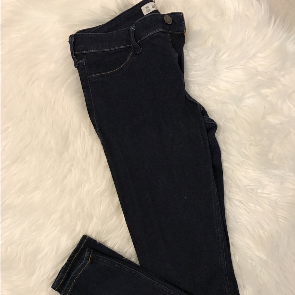 Dark blue jeans leggings