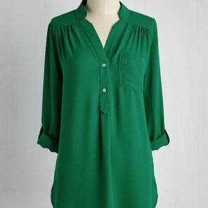 ModCloth Pam Breeze-ly Tunic in Green