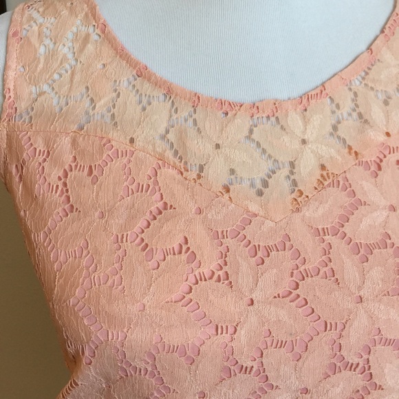 Gorgeous Lace Romper in Peach color - Picture 4 of 4