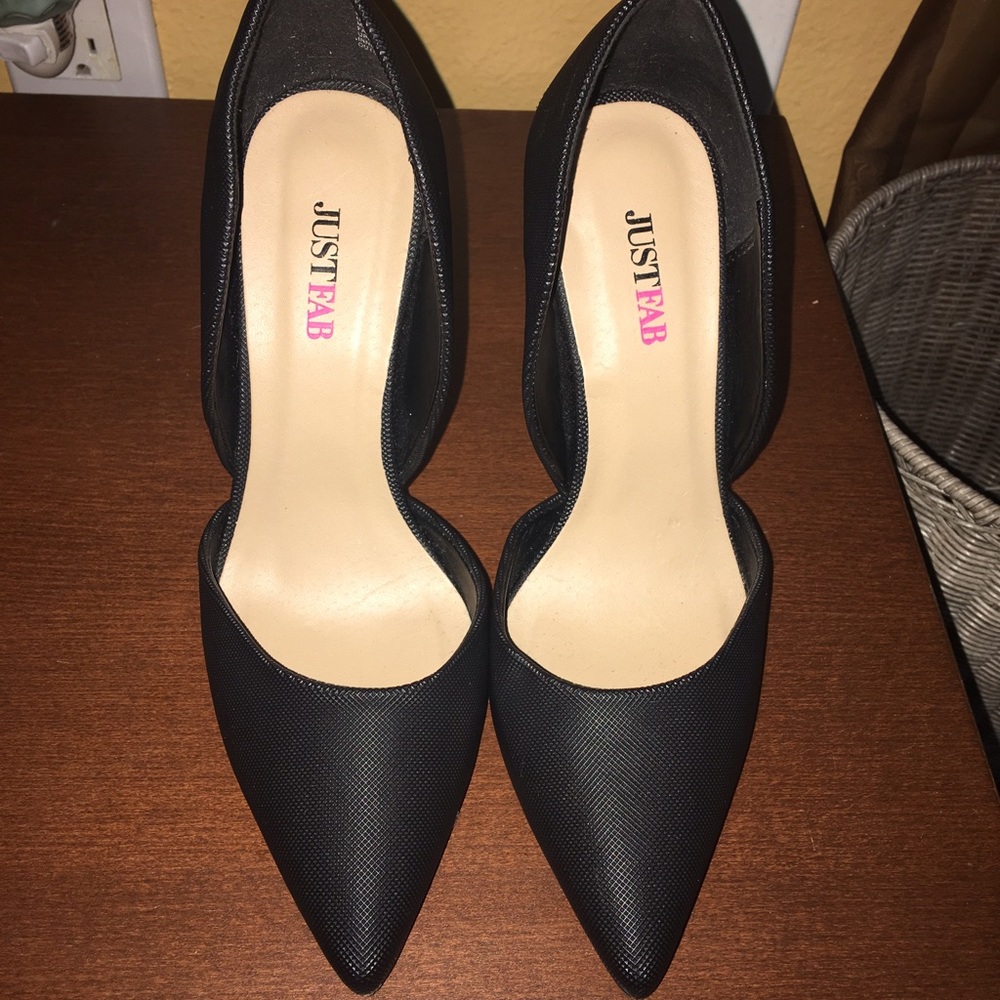 Just Fab black heels