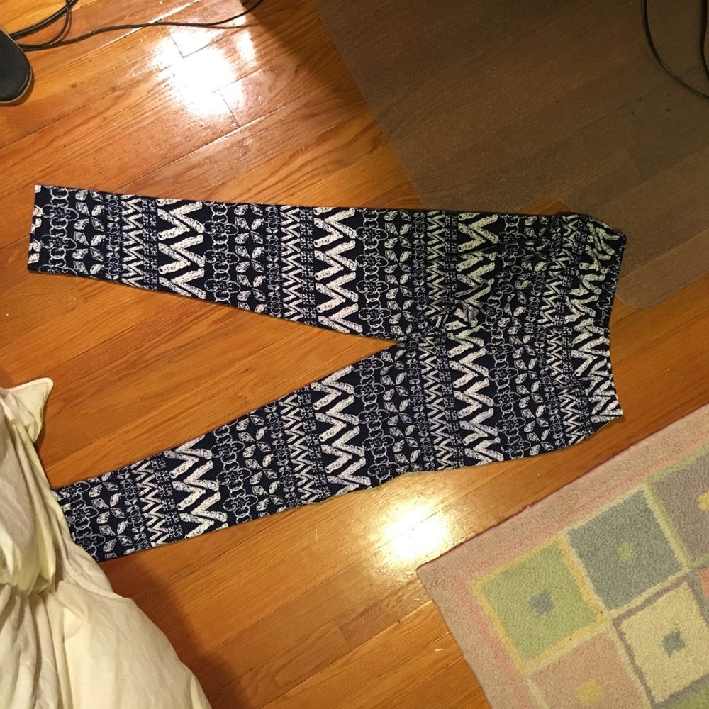 Funky velvet leggings