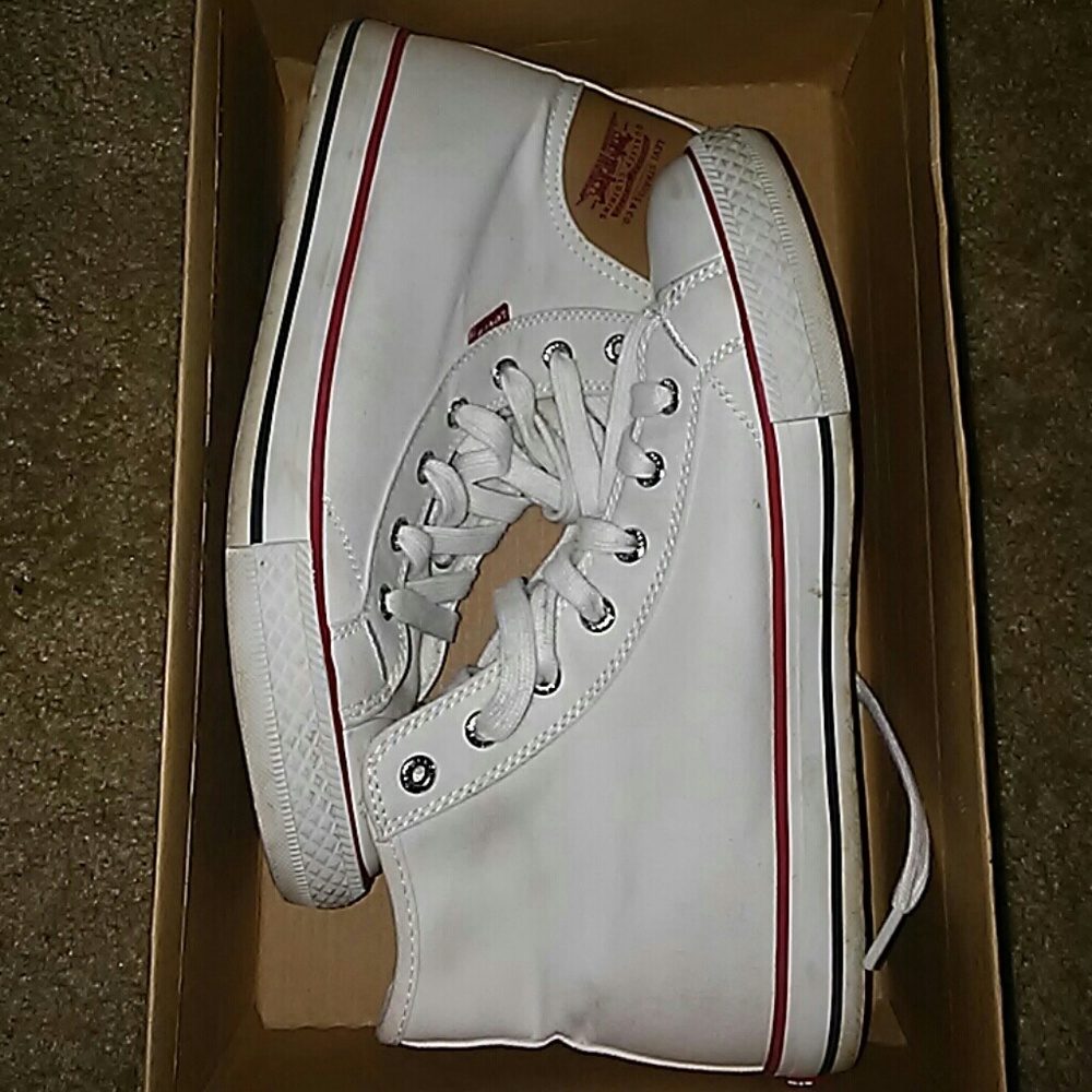 White Levi shoes