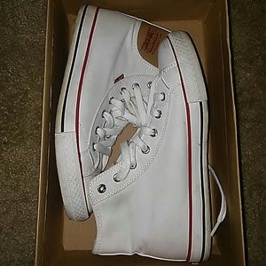 White Levi shoes