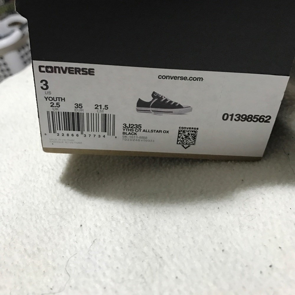 Converse black and white shoes