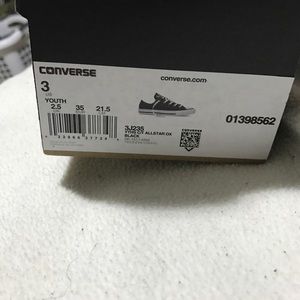 Converse black and white shoes