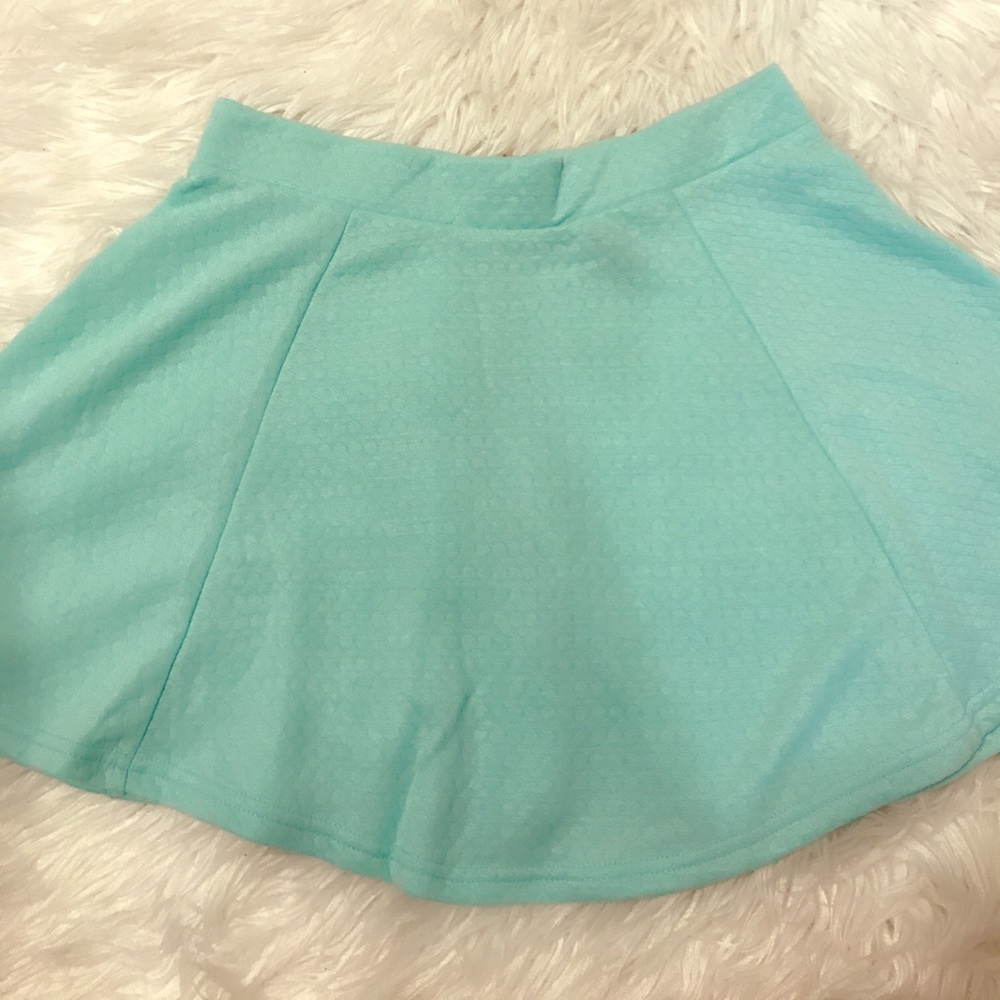 Teal cute skirt