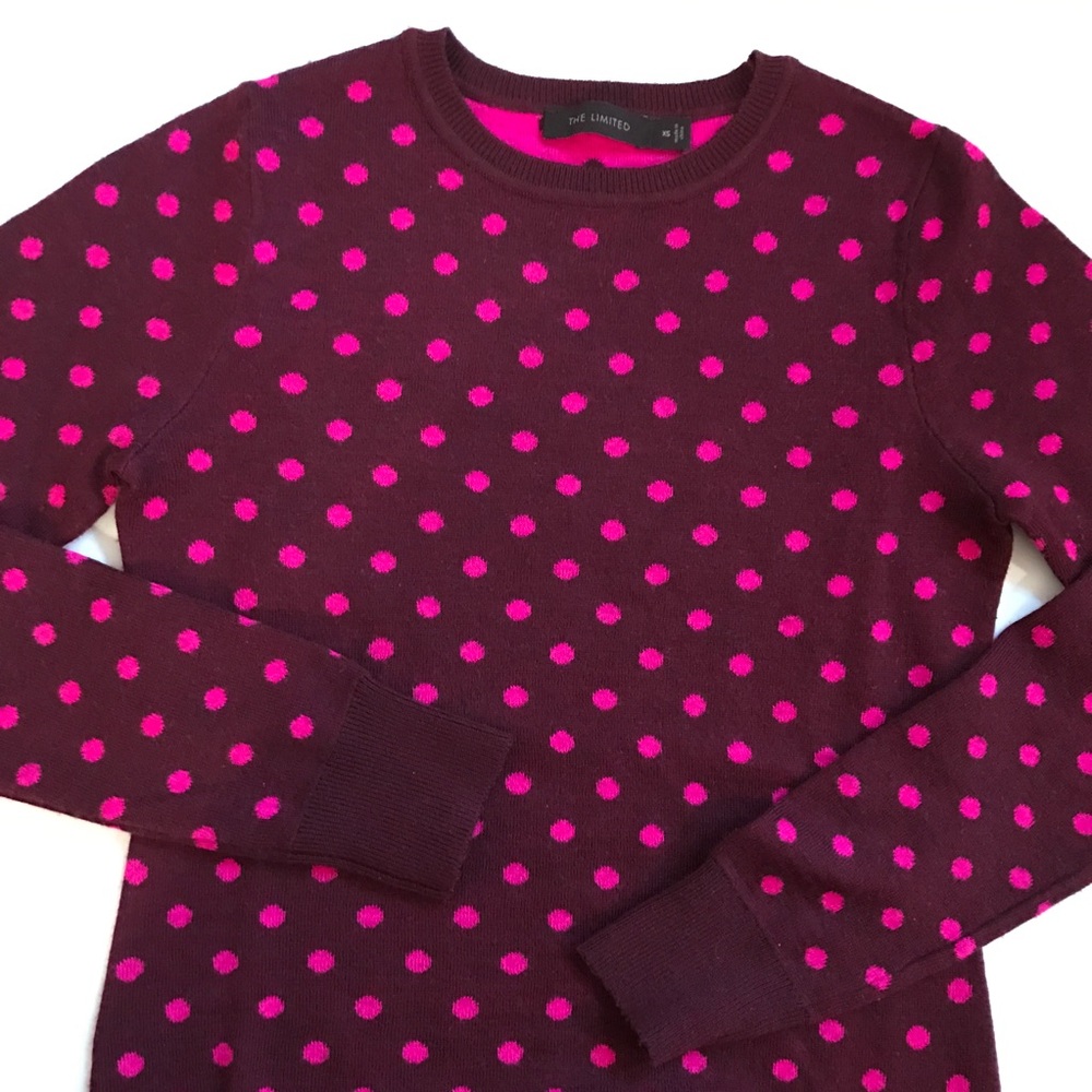 The Limited Polka Dot Sweater