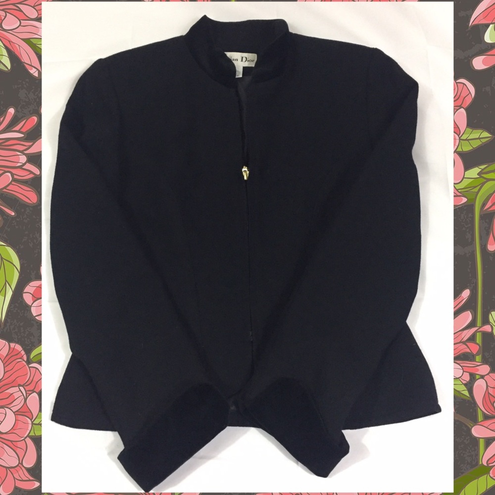 Christian Dior black blazer size 4