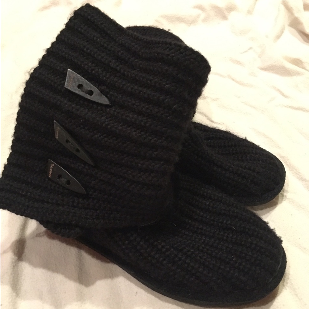 Bearpaw Knit Fold-over Boots