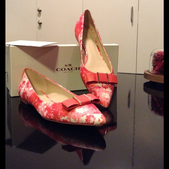Coach Shoes - Pink-Orange flats by COACH
