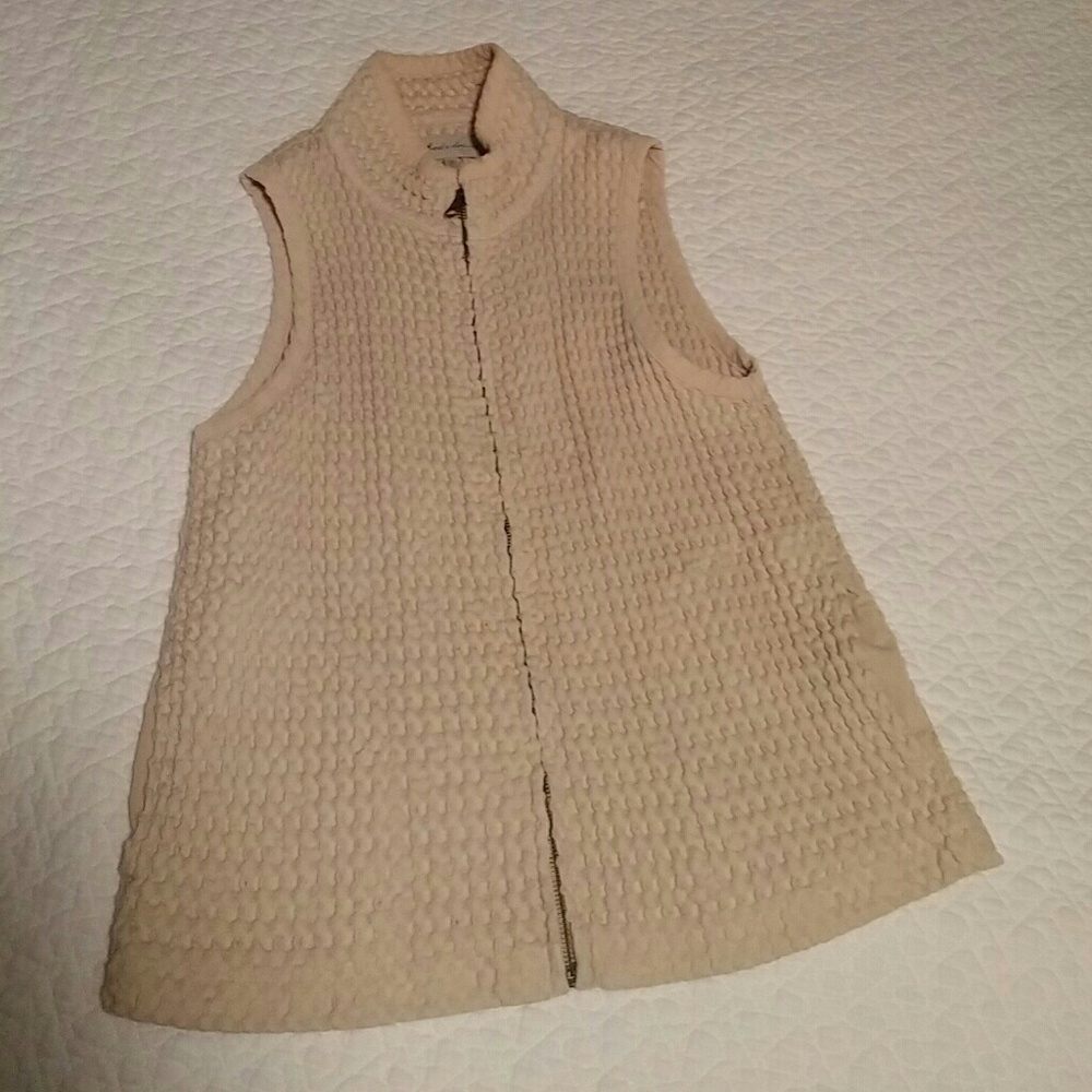 Cream/ran waffle mododoc vest