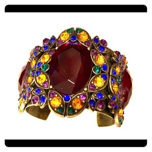 Jeweled cuff bracelet