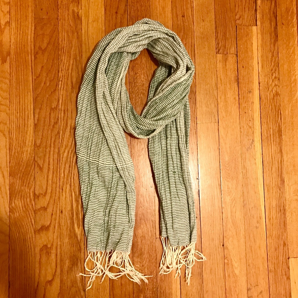Forever 21 teal striped scarf