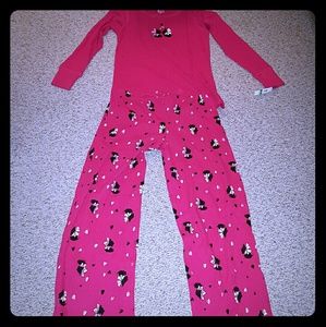 NWT Hue Pajama Set with Scottie Dog Design